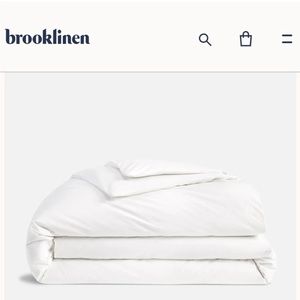 Brand new Brooklinen Luxe Duvet Cover- KING